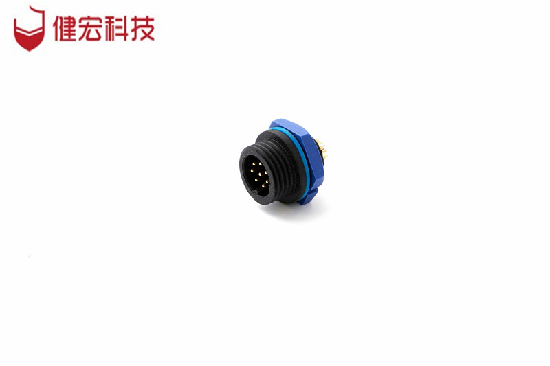 KM12J207鑄線式對(duì)接公插座